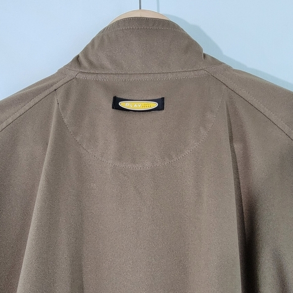 GREG NORMAN Play Dry Men's Gray Water Repellent Windproof Gold Jacket Size XL - Picture 8 of 12